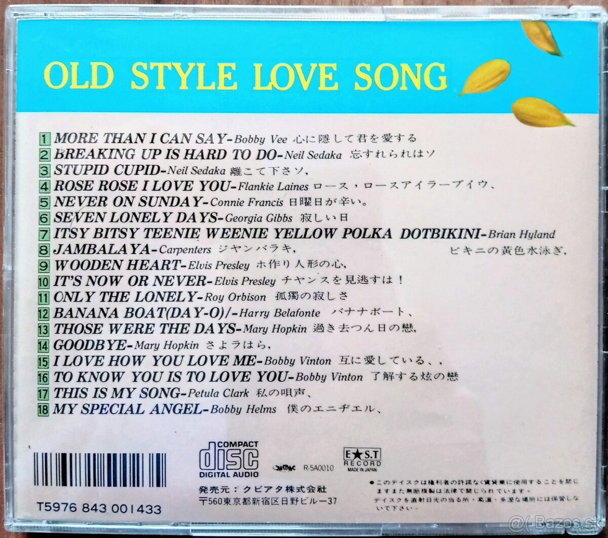 Predám originálne CD " Old style love song " - 8