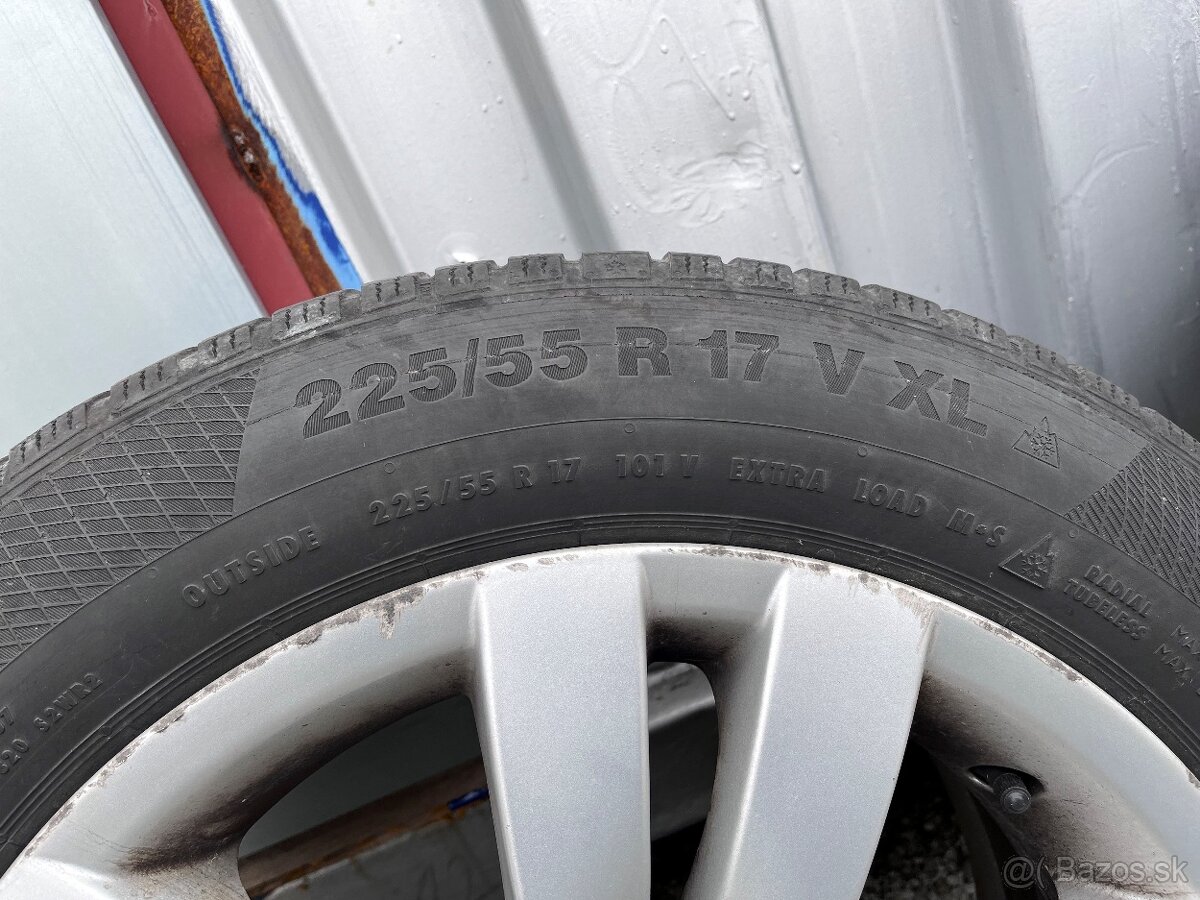hliníkové disky + zimne pneu BMW 225/55/R17 - 8