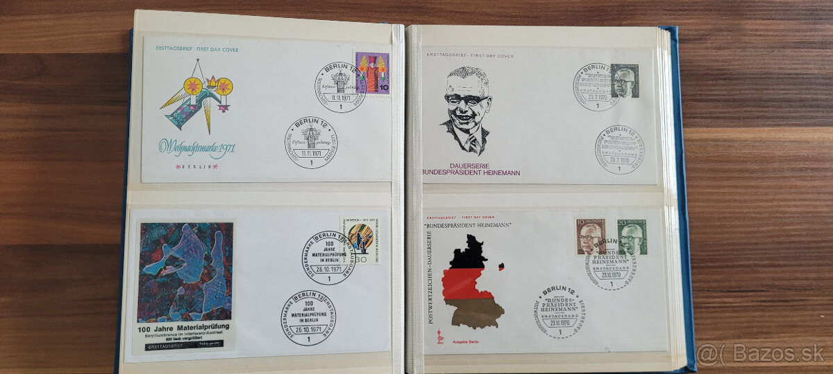 FDC prevažne Nemecko v hrubom albume B5 - 8