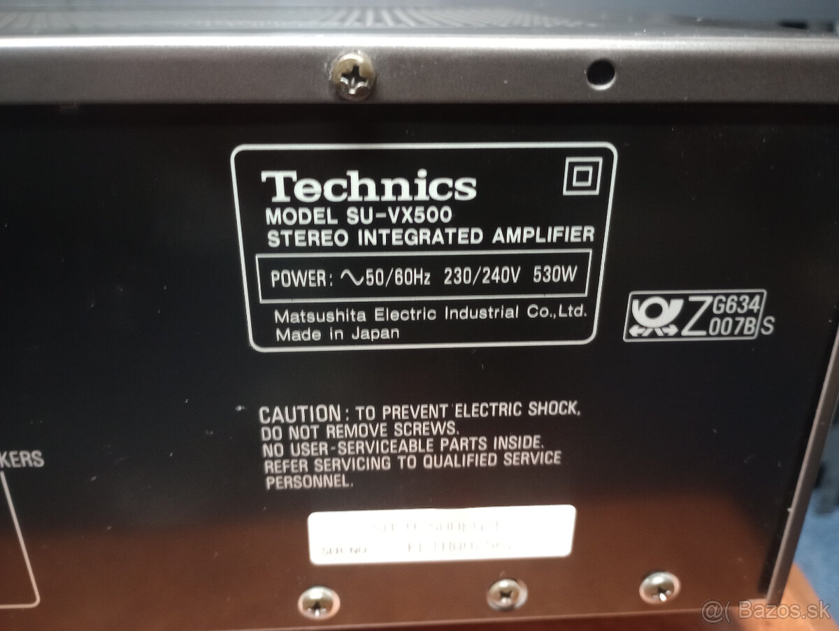 Technics SU-VX500 – Kvalitný Class AA zosilňovač - 8