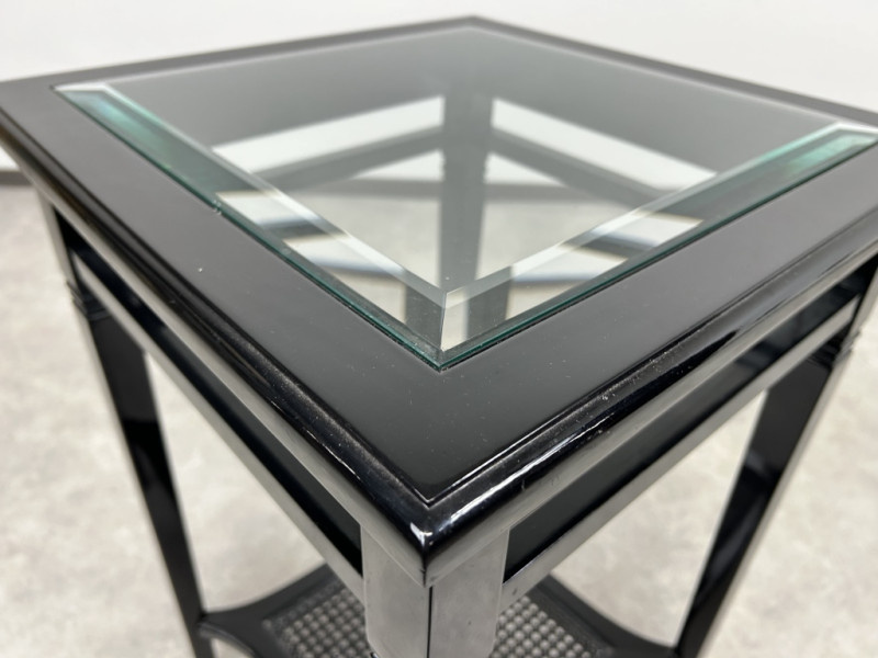 Čierny príručný stolík/stojan na kvety - 8