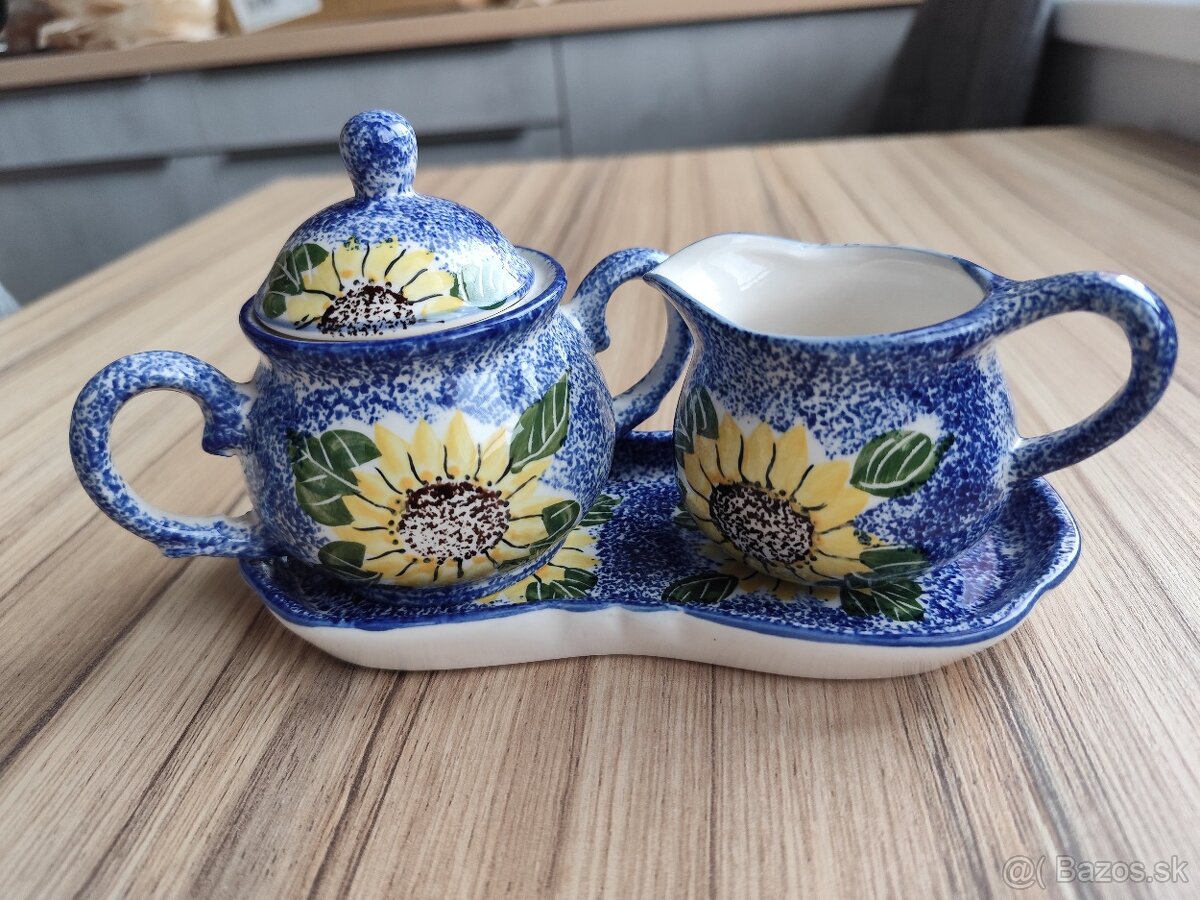 Keramická sada kávových šálok a podšálok - 8