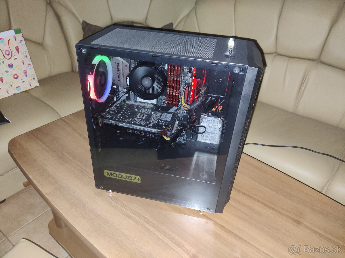 predám herné pc:ryzen 3300X ;gtx 1660 super;16gb ram;512 m.2 - 8