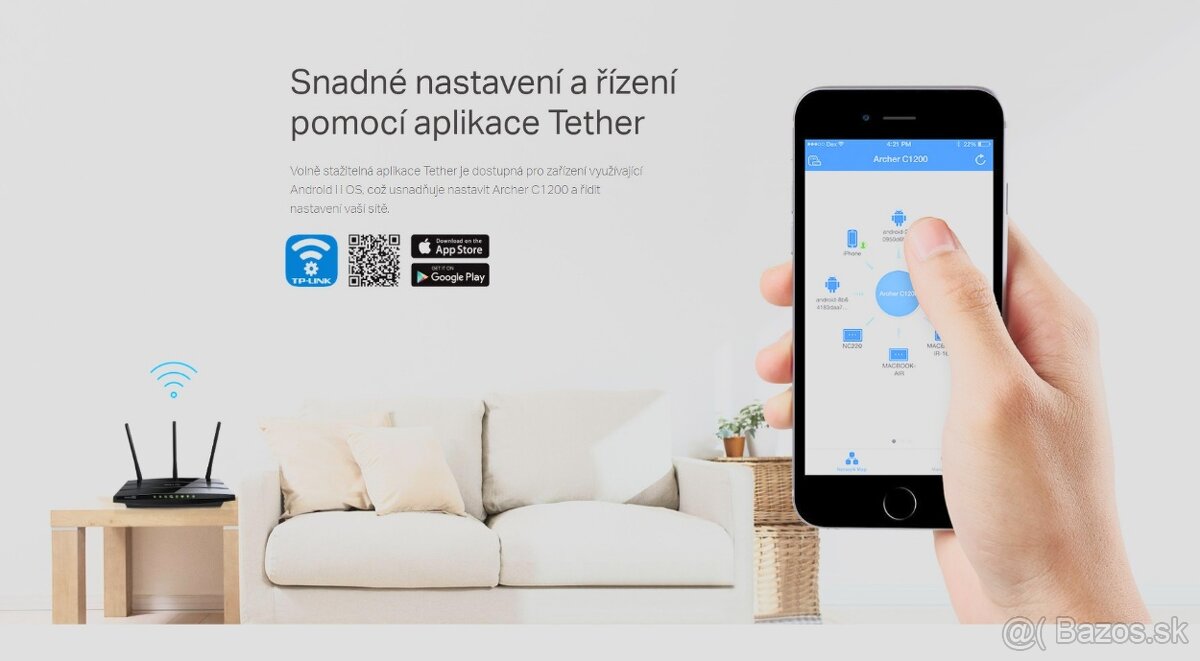 Predám TP-LINK Archer C1200 bezchybný stav - 8