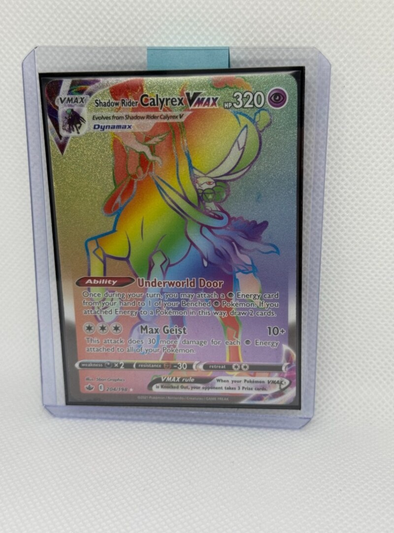 Originál Pokémon – Calyrex VMAX 204/198, MP stav - 8