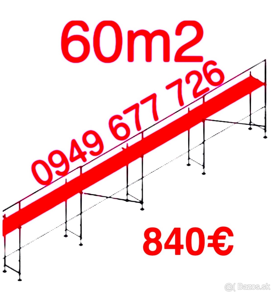 Predám lešenie fasádne lešenie – systém Plettac - 8