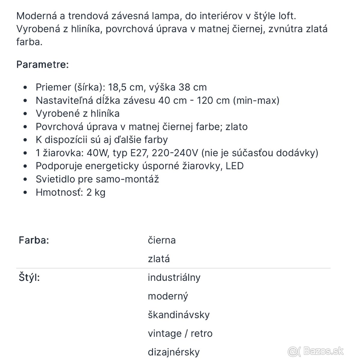 Závesné dizajnové loftové svietidlá FOGGI - 8