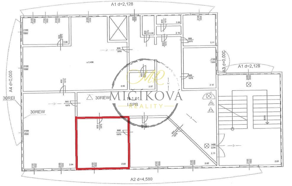 Prenajmeme kanceláriu o výmere 23,61 m2, Levická ul.,Vráble - 8