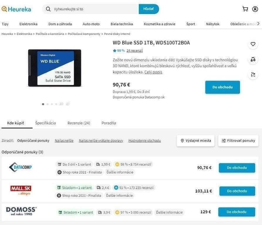 WD Green™Blue 1TB, 500GB, SSD 2,5" Zaruka 03/2029 - 8