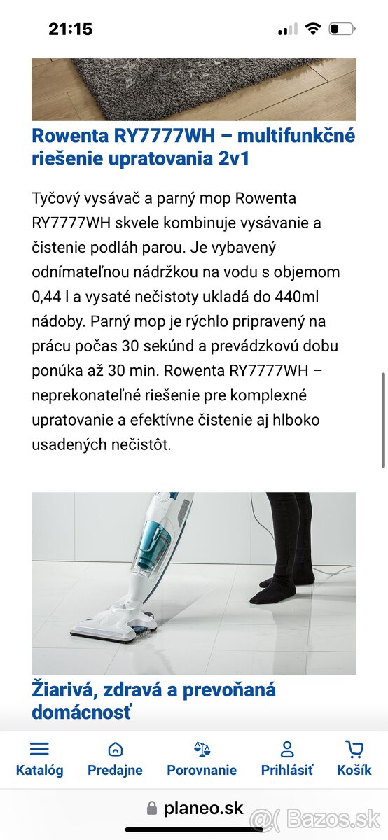 Tyčovými vysávač s psrným mojom Rowenta - 8