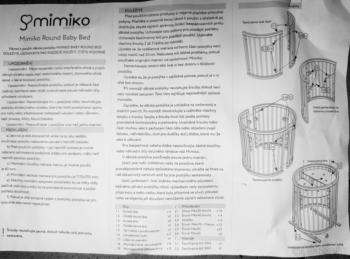 Detská rastúca postieľka MIMIKO 9v1. - 8