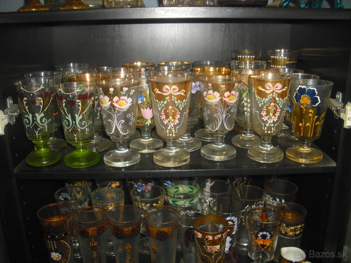 Predam zbierka starozitny pohar, vaza, karafa 19.-20.st - 8