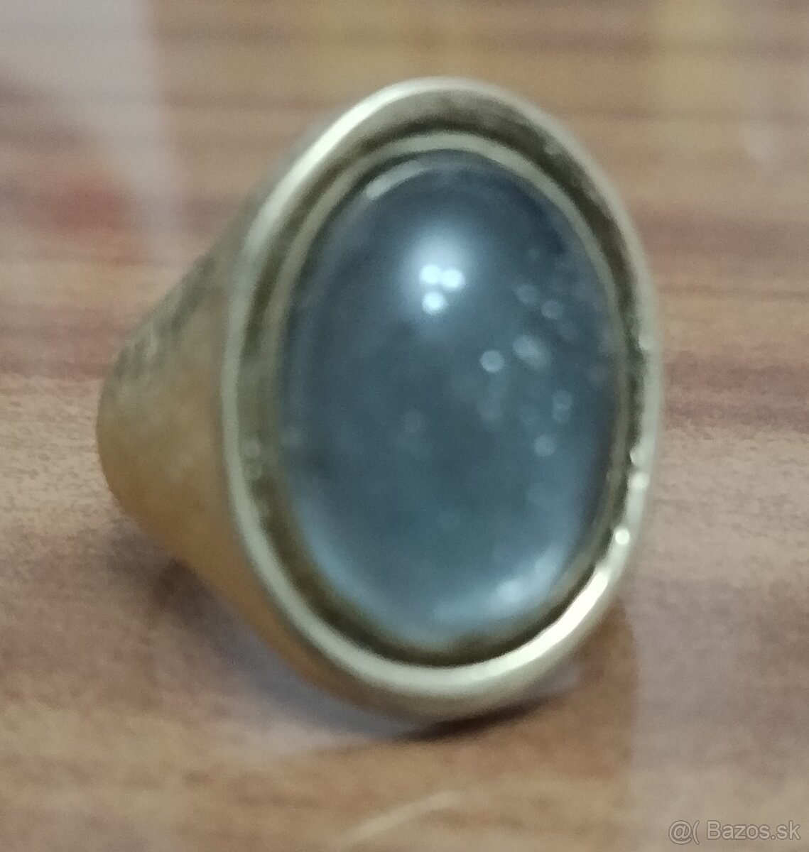 Pánsky prsteň zo žltého kovu - 8