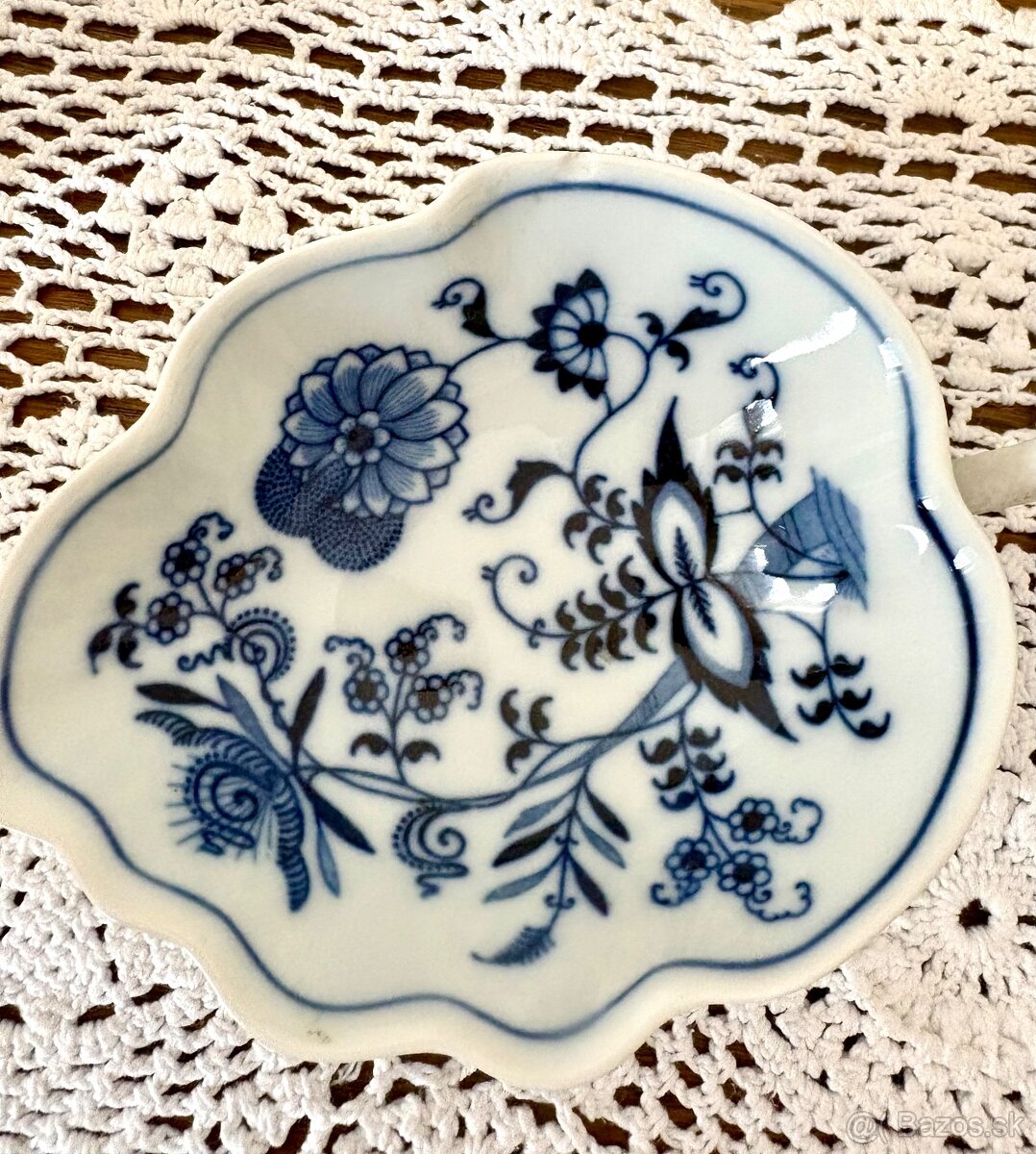 MODROBIELY PORCELÁN A SKLO DO ZBIERKY - 8