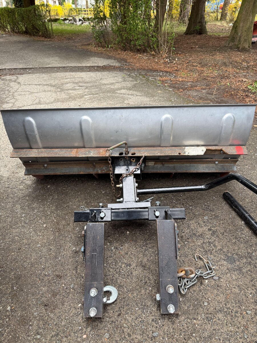 Malotraktorový pluh na sneh + Vlečka - 8