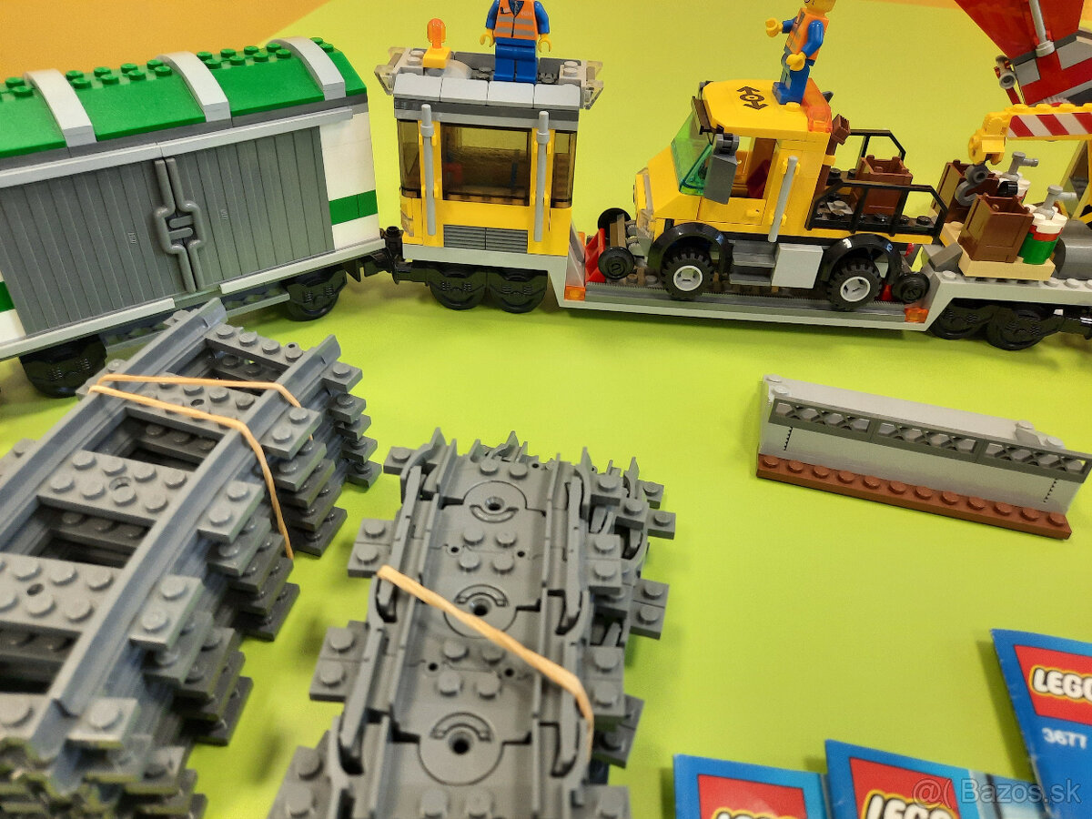 LEGO 3677 - séria CITY - Červený nákladný vlak - 8