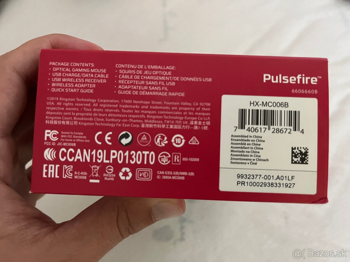 HyperX Pulsefire Dart bezdrôtová herná myš - 8