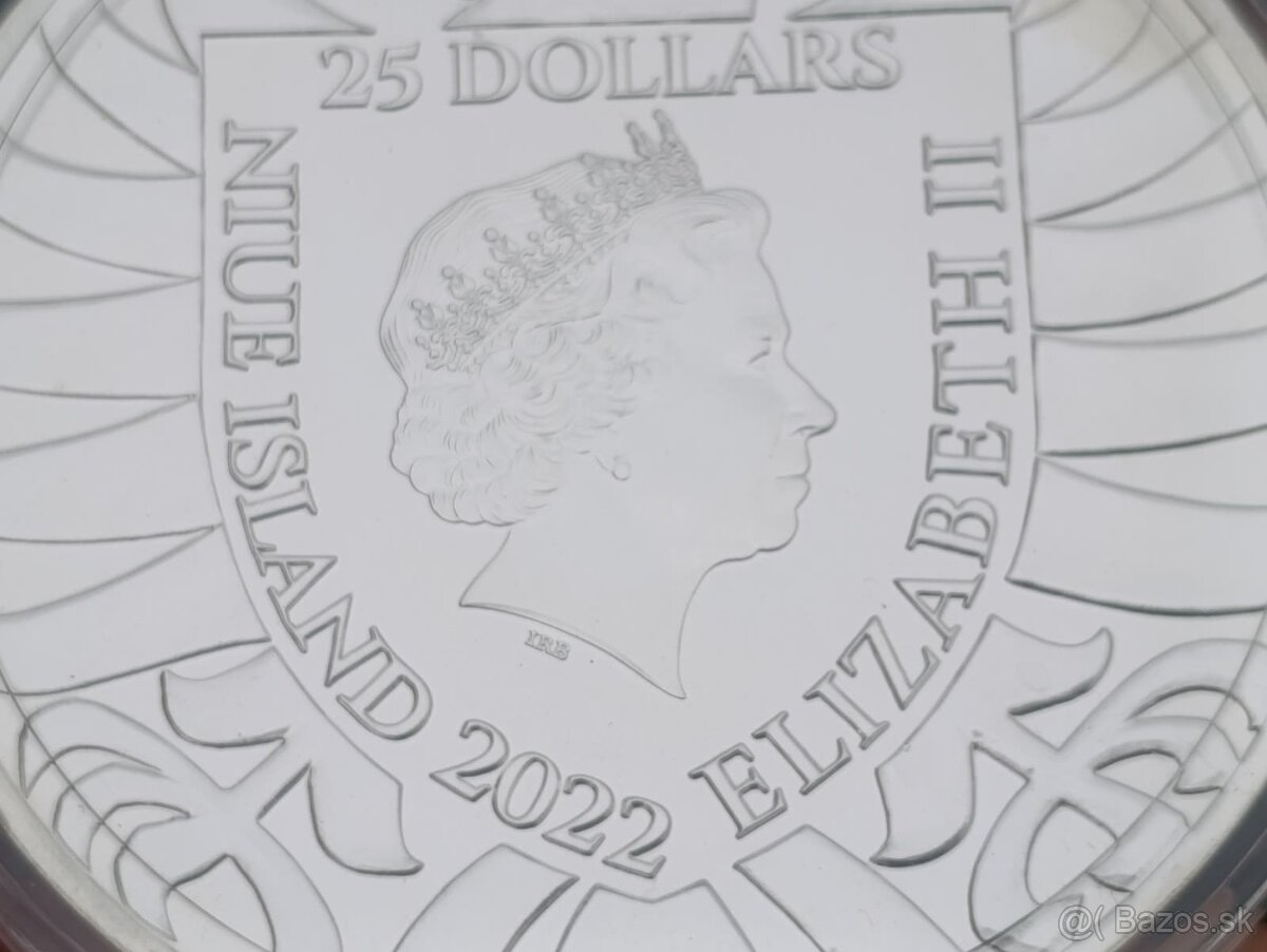 Stříbrná 10 oz investiční mince Český lev 2022 stand, 311gr. - 8