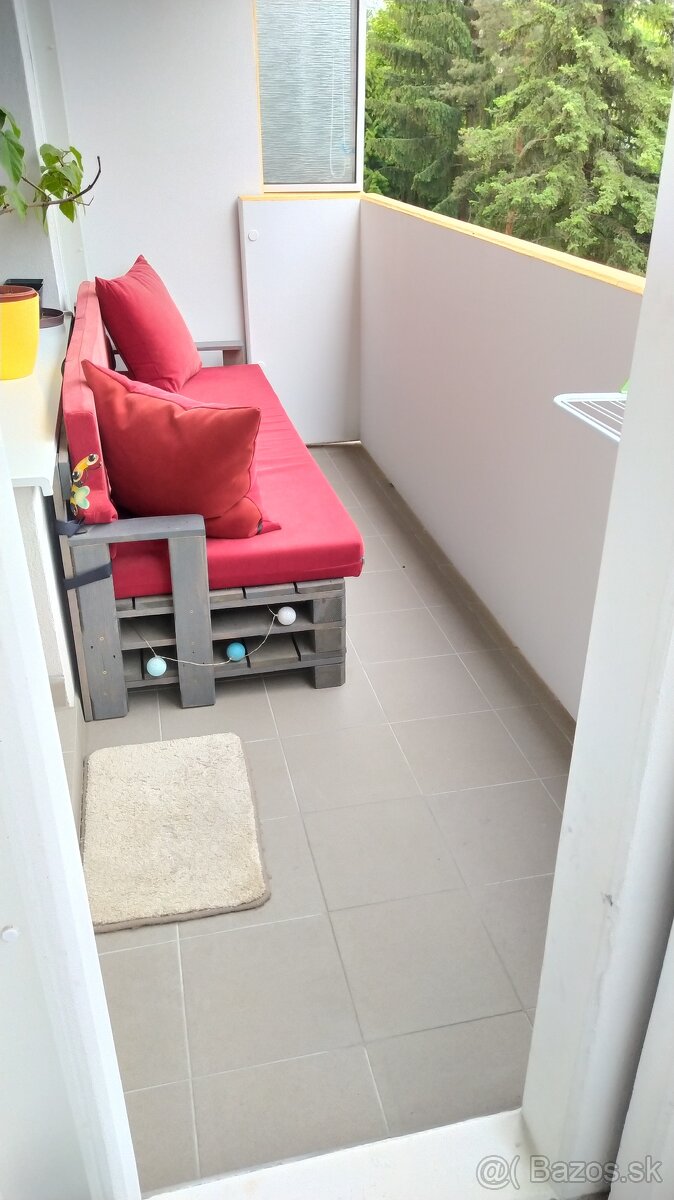 Prenájom slnečný 1+1 izbový byt s loggiami - 8