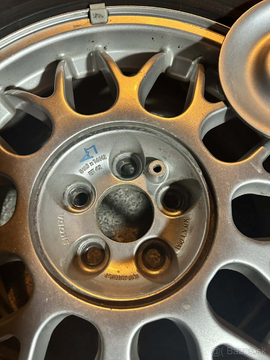 Elektróny Škoda R16 5x100 6.5j et42 - 8