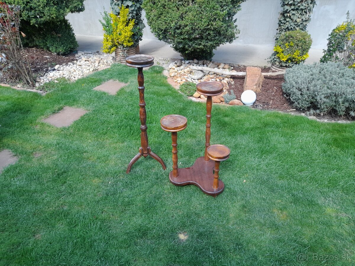 Predam pojazdny barovy stolik + rohovu policku - 8