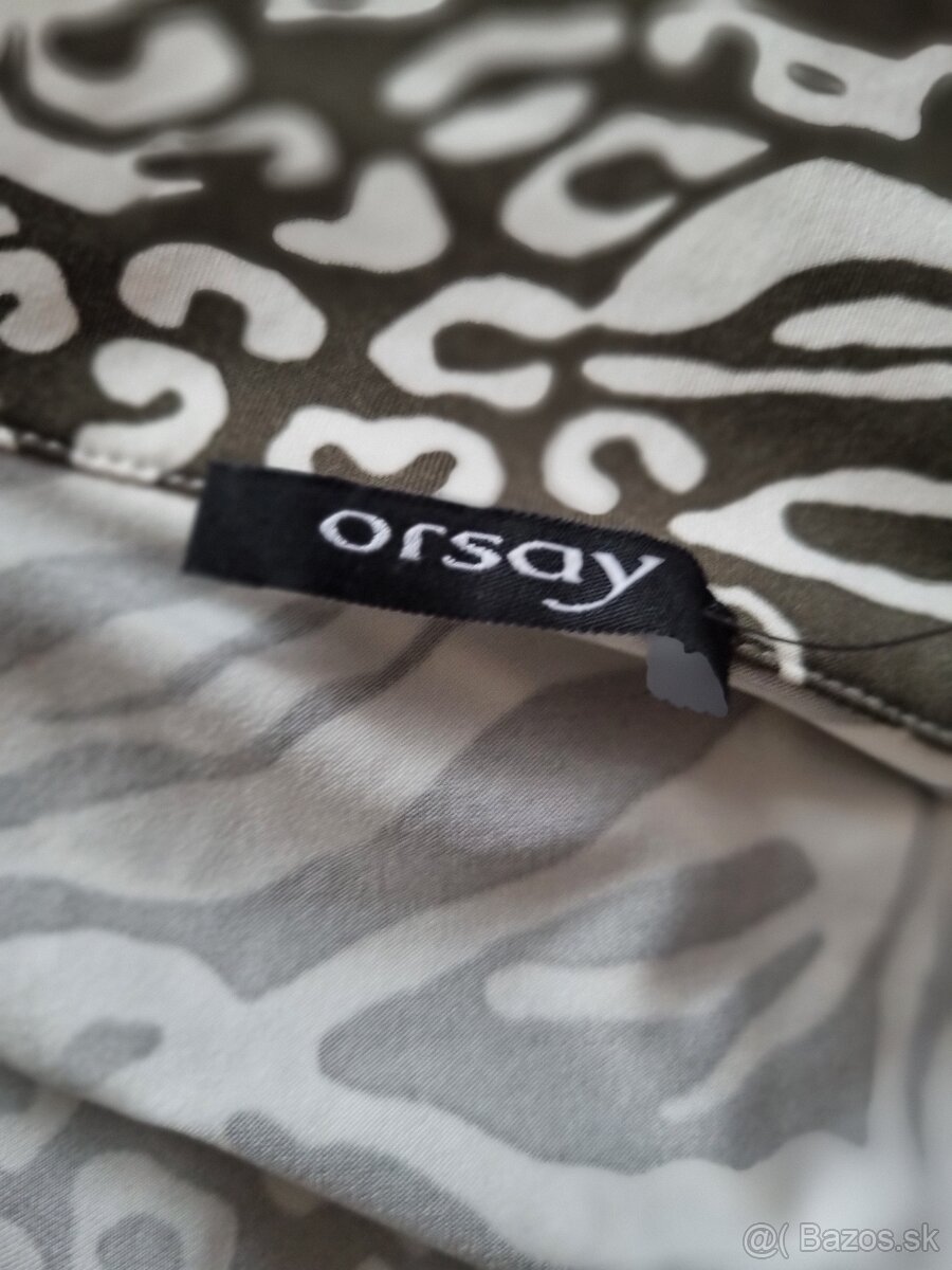 nové olivovo-biele zavinovacie šaty Orsay veľ. M - 8