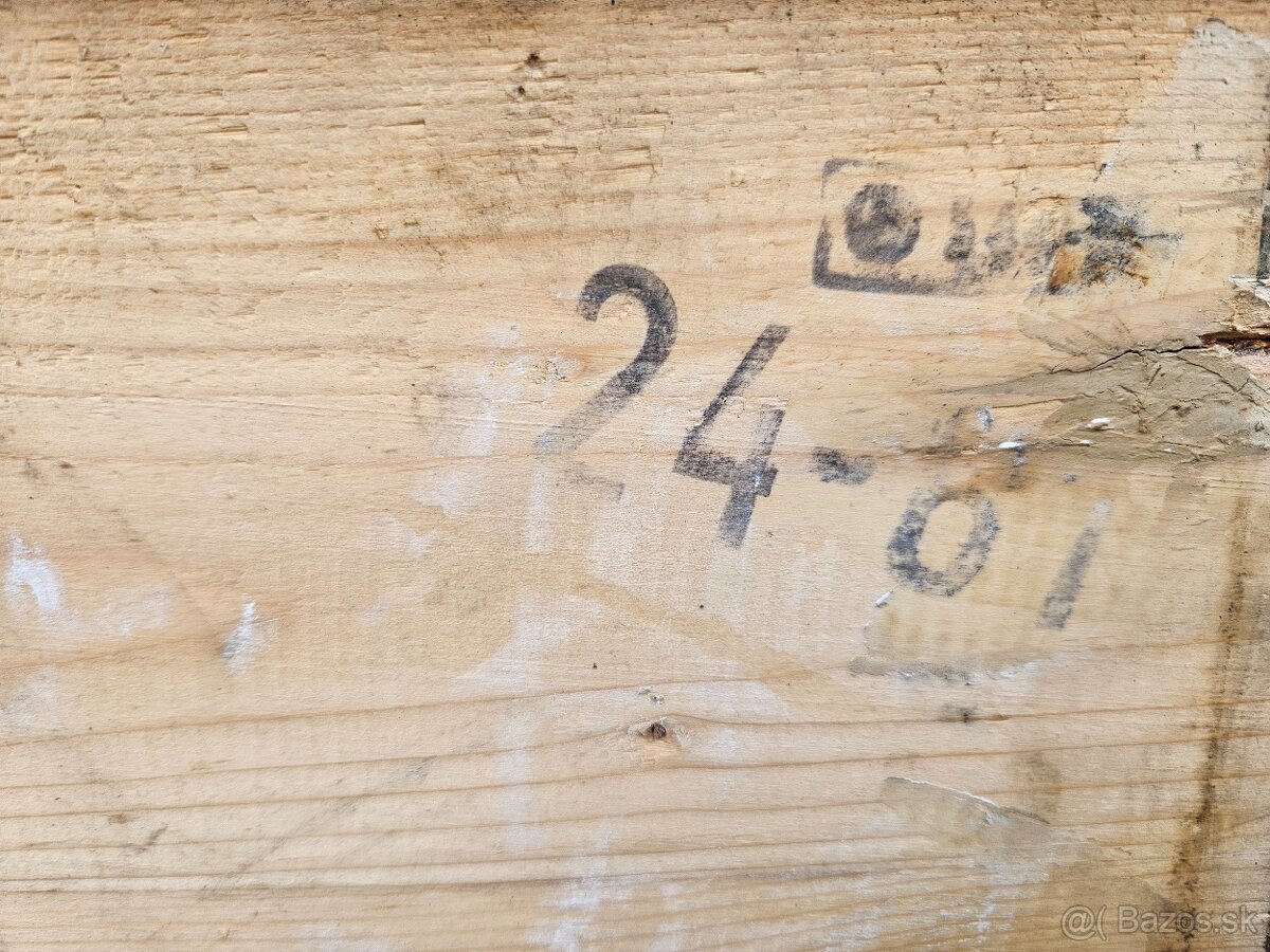 Vojenska drevena krabica bedňa 6. - 8