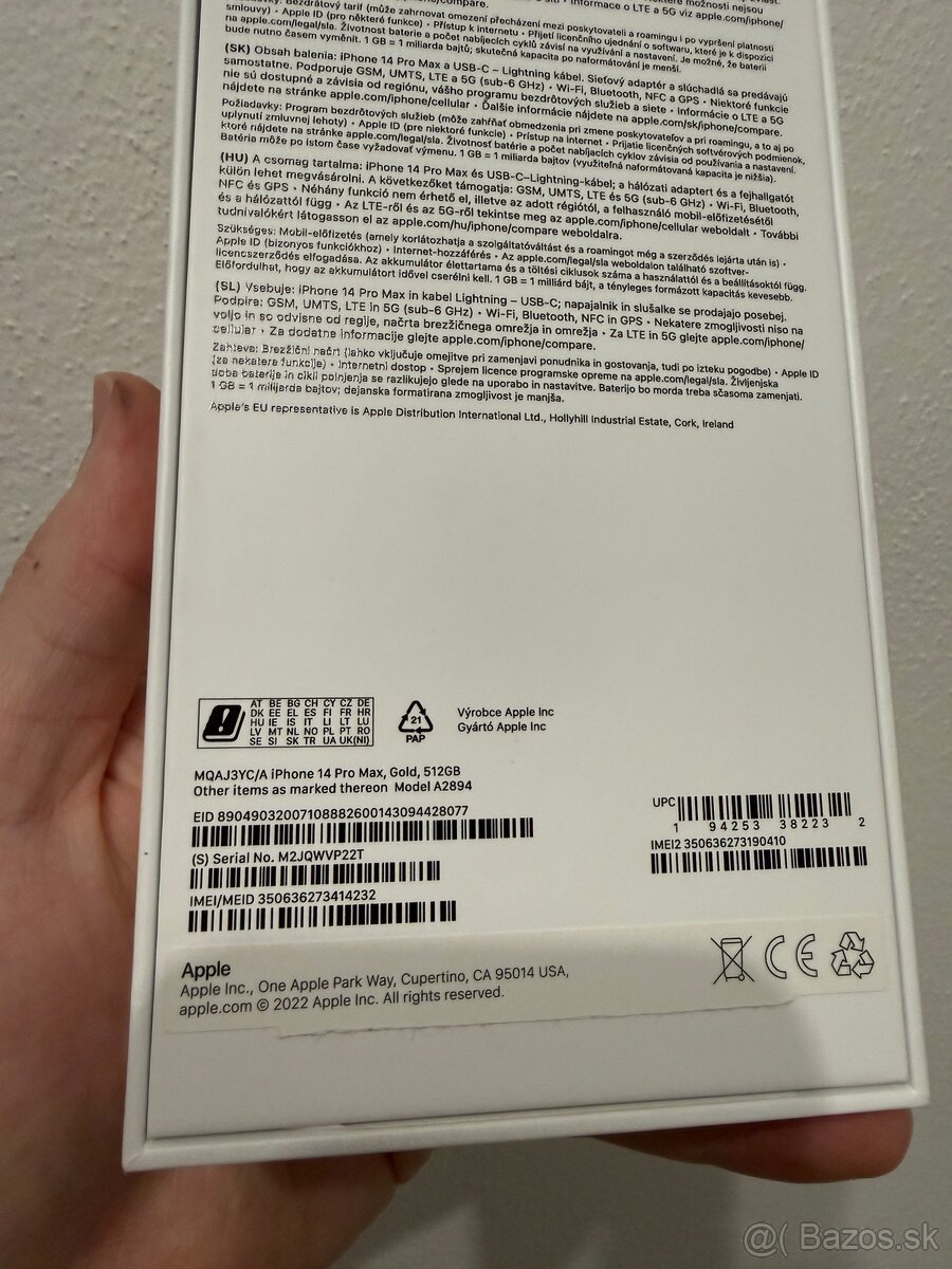 Predám Apple iPhone 14 Pro Max 512gb Gold - 8