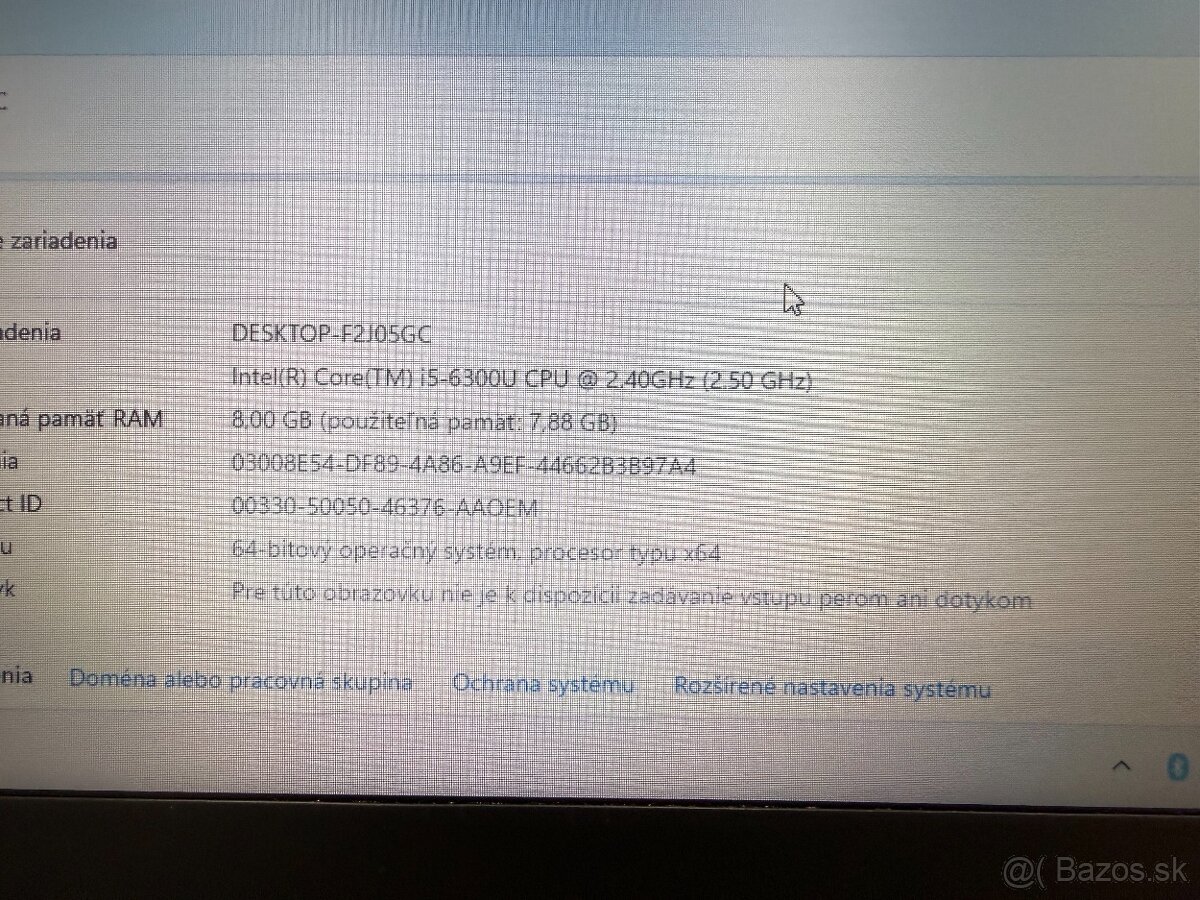 Notebook Lenovo T470, i5, SSD 256 GB, 8 GB RAM, HD - 8