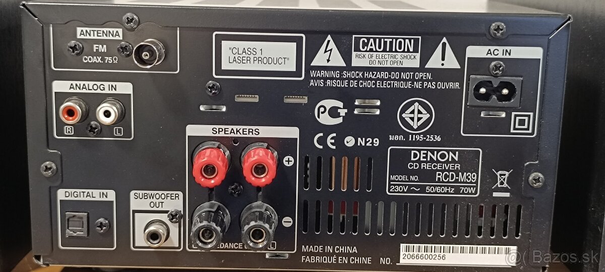 Predám stereo audio systém Denon RCD-M 39 - 8