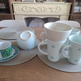 Krásne keramické šálky, misky - 8