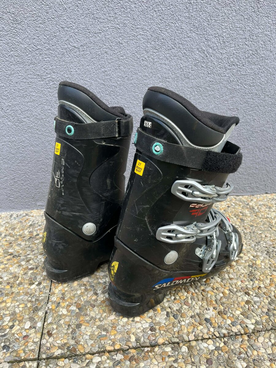 Lyže + lyžiarky + palice - 8