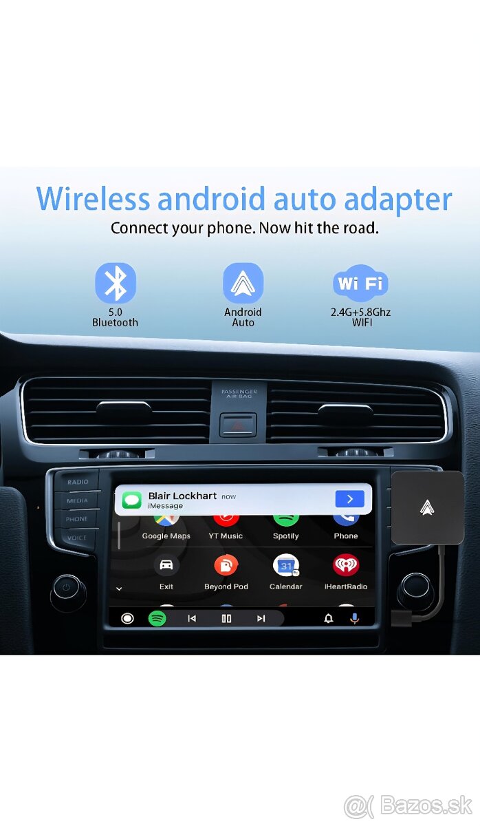 Bezdrôtový Android Auto adapter - 8