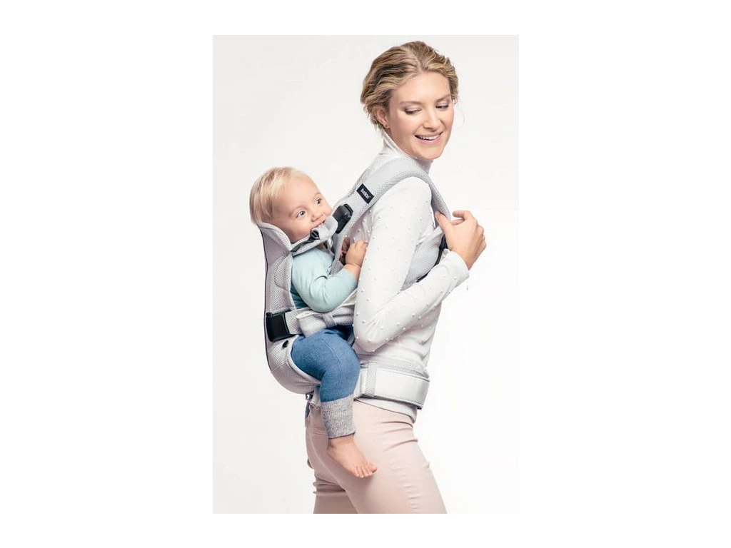 BABYBJORN ONE AIR Ergonomický nosič Pearly Pink 3D Mesh - 8