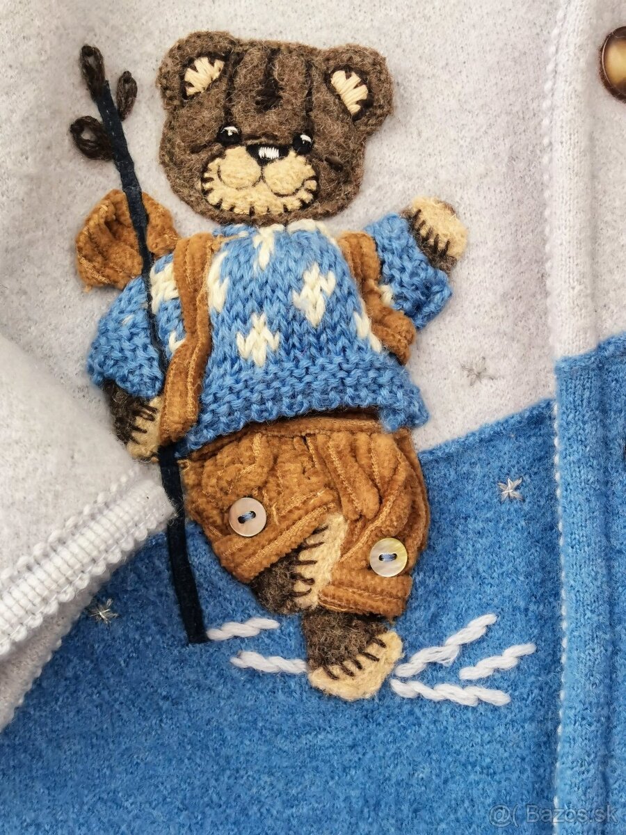 Giesswein-vlnenný kabátik veľkosť 110 - 8