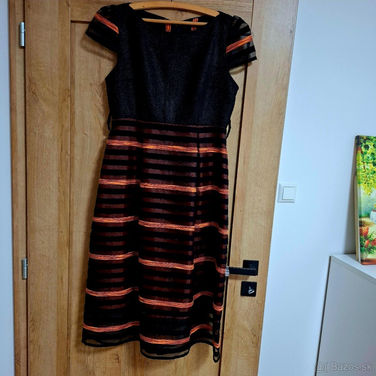 Hnedé spoločenské šaty c. 42 - 8