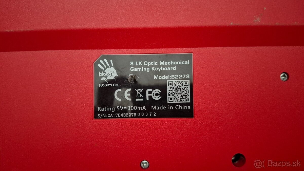 Bloody Herná Mechanická Klávesnica - 8