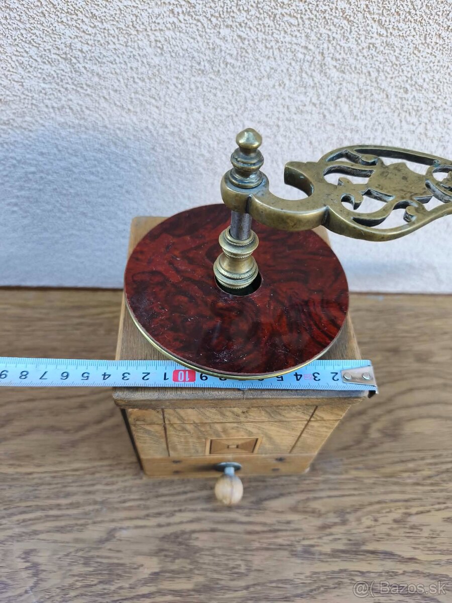 Veľké starožitné mlynčeky na kávu - 8