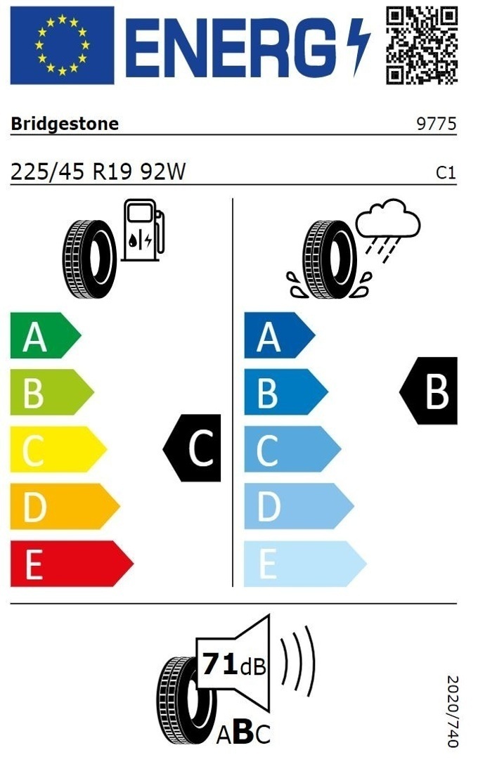 Pneu 225/45R19 92W Bridgestone - 8