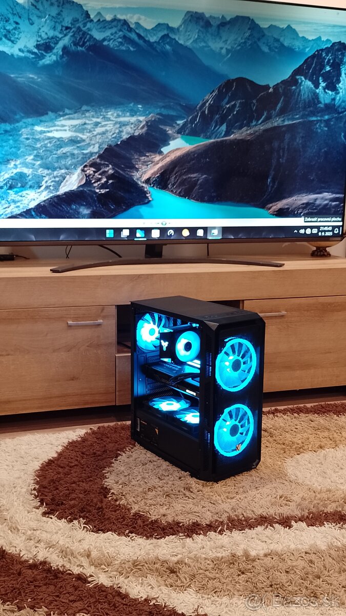 Herný výkonný PC–RTX 4060+Ryzen5 5500+32GB RAM+NVMe+SSD - 8