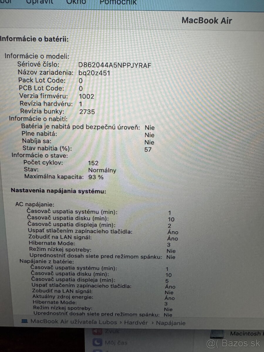 MacBook Air 2020 M1 - 8