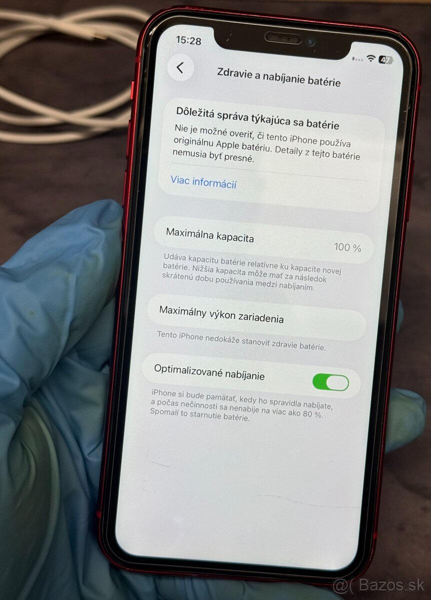 Apple iPhone 11 64 GB Product Red / nová batéria - 8