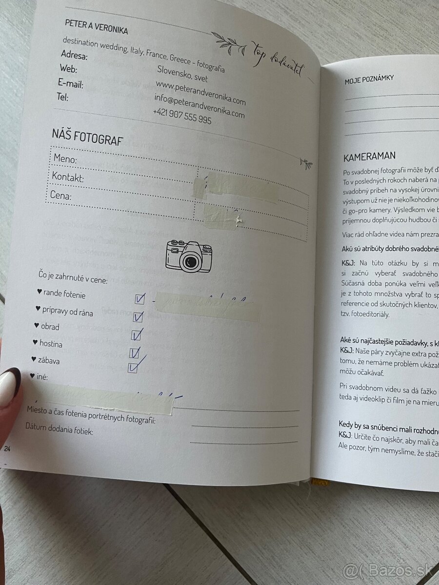 Svadobny deň dennik organizer, kniha na svadbu kniha wedding - 8