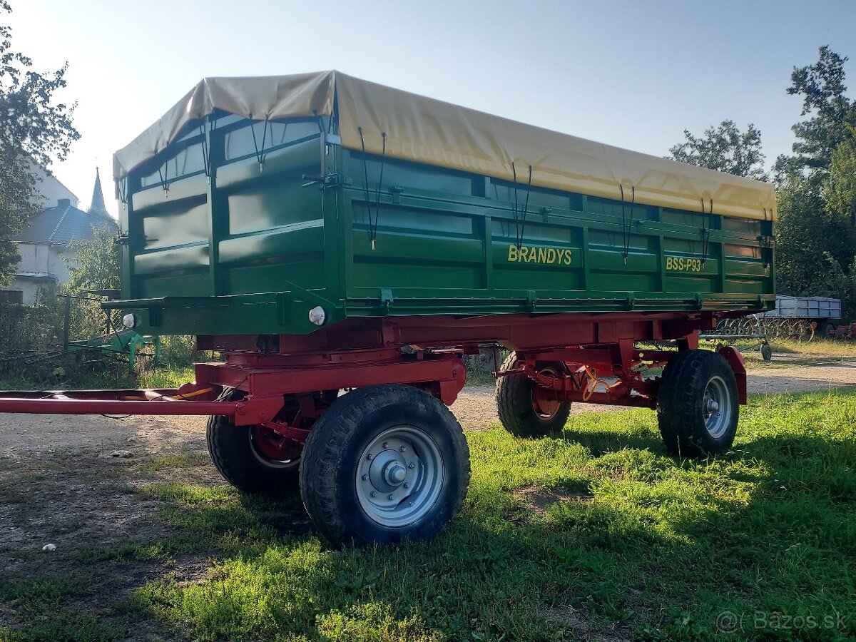 Prodám přívěs za traktor BSS P93 Autovlek 9t vlek vlečka - 8