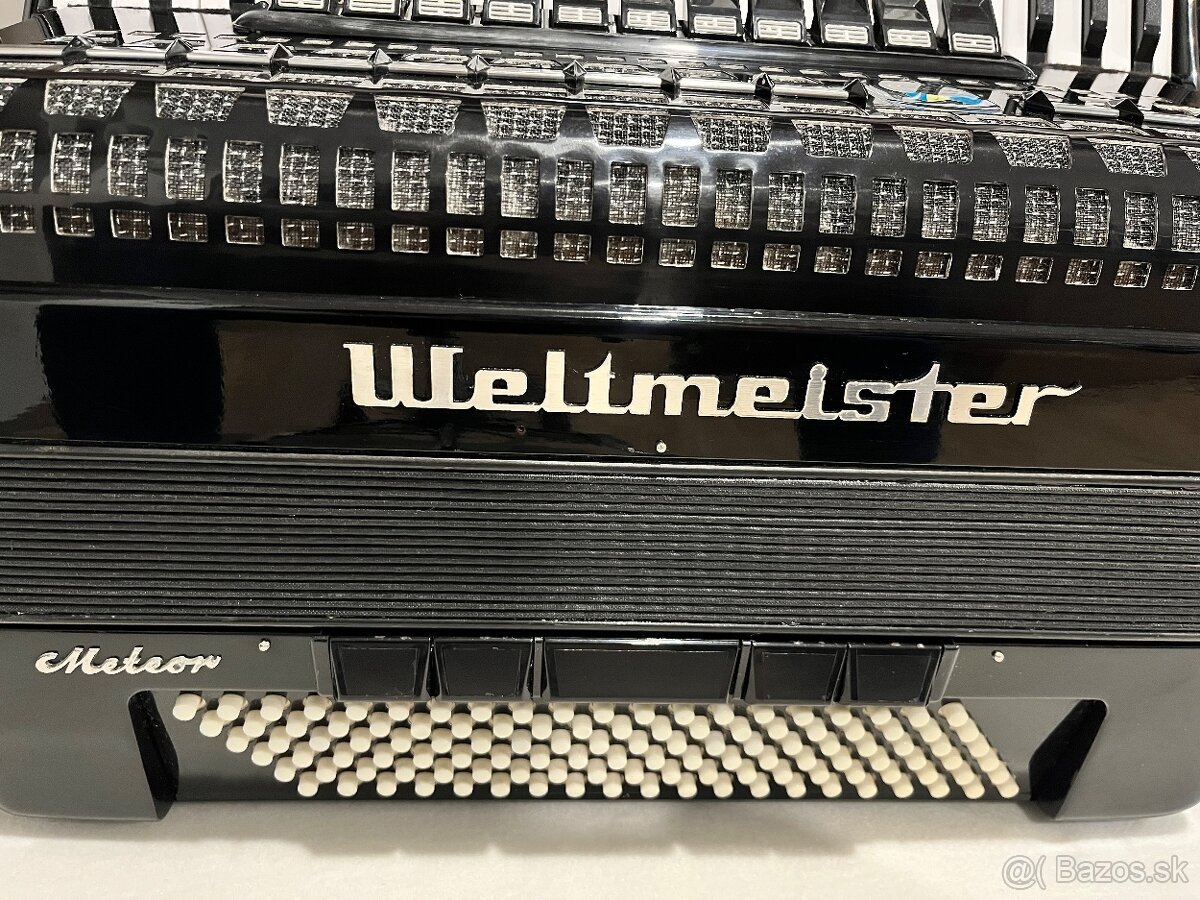 Predám akordeón WELTMEISTER METEOR 120 BASOVÝ - 8