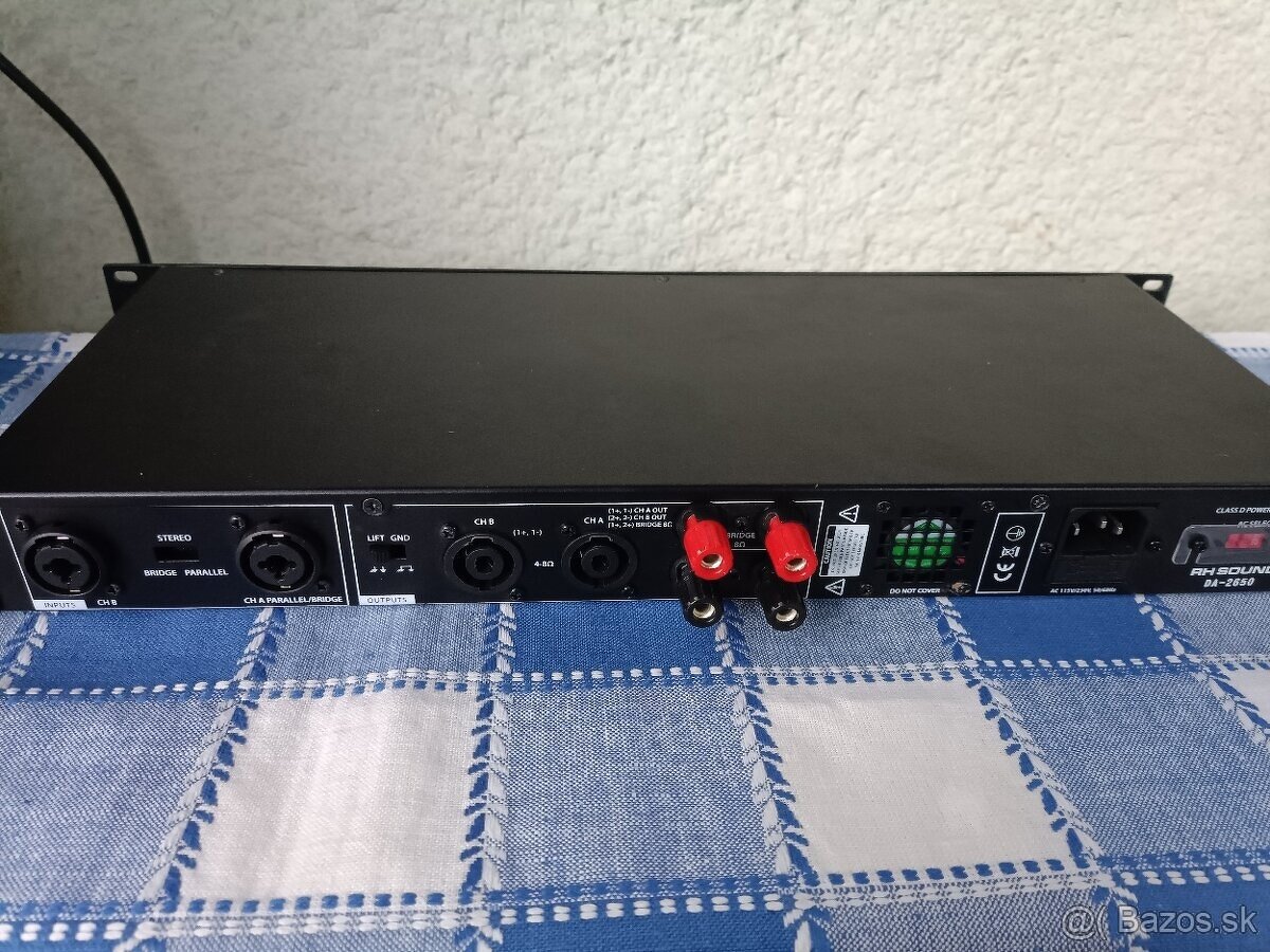 Výkonový case zosilnovače 2x600 + 2x300 W - 8