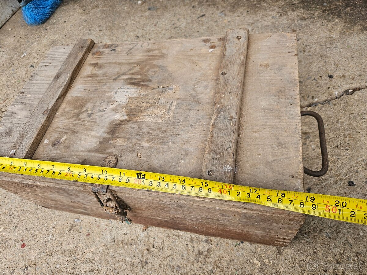 Vojenska drevena krabica bedňa 8. - 8