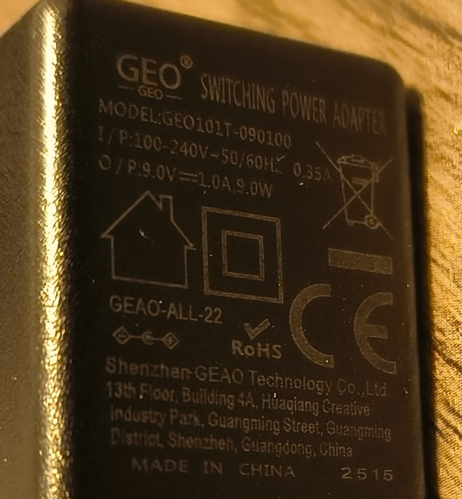 Napájací adaptér 240V - 8