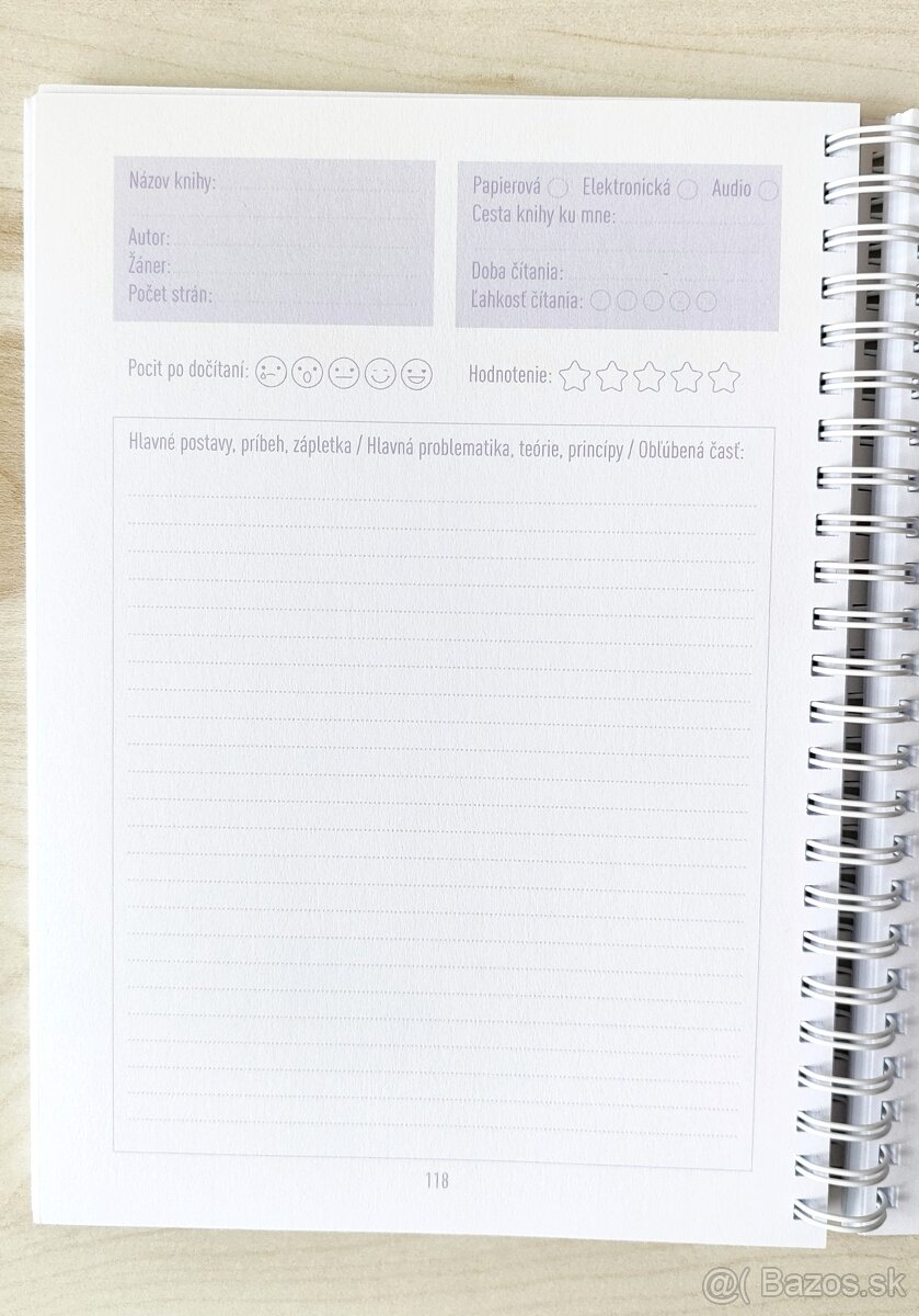 Nový Knižný diár zápisník pre knihomoľov 180 str. Dream&live - 8