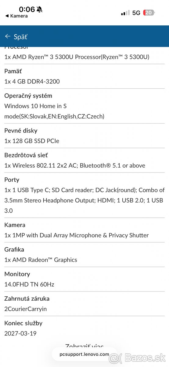 Lenovo IdeaPad 3-14ALC6 - 8